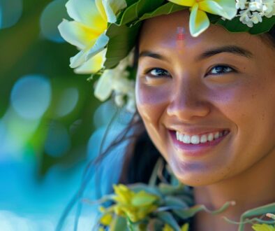 Hula dance stage makeup