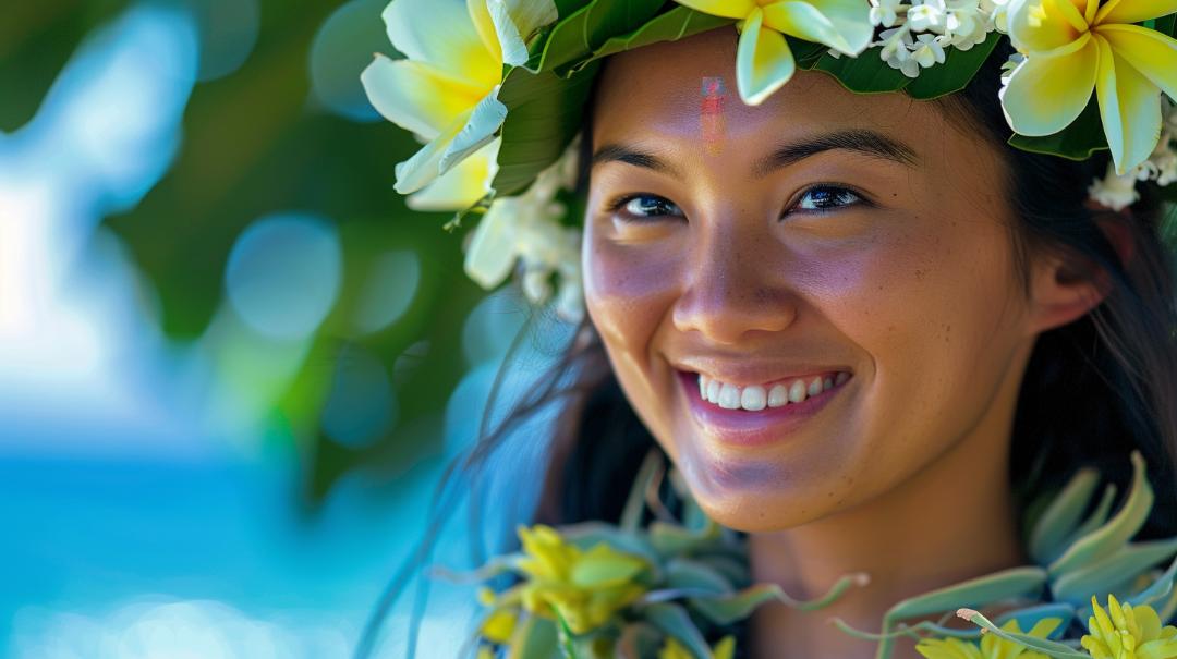 Hula dance stage makeup