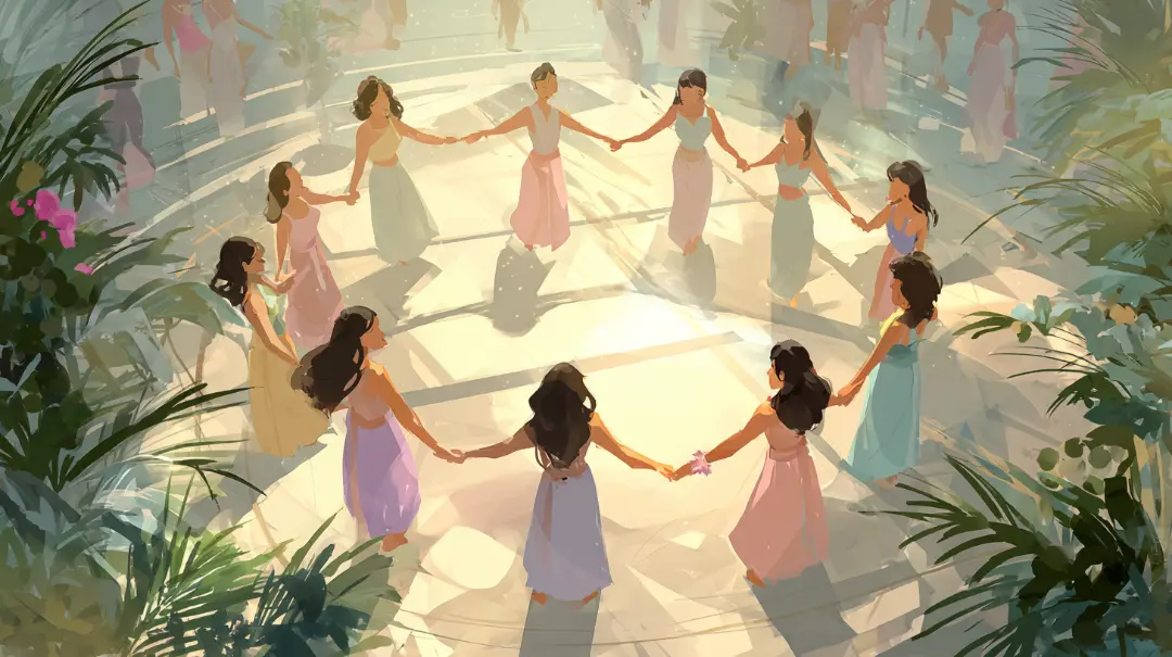 アロハの心を感じる穏やかなフラクラスの様子